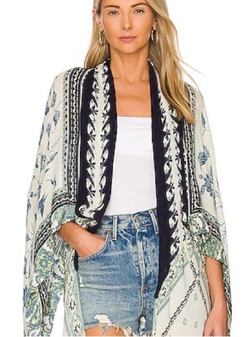 FREE PEOPLE KISS THE SKY BUTTERFLY PRINT KIMONO ❤️❤️ - Picture 3 of 3